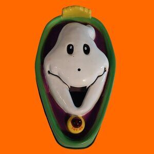 VTG Gemmy Ghost Door Knocker Push Button Or Sensor Talks & Lights Halloween 🎃